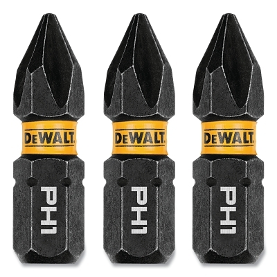 Dewalt 1IN Phillips #1 Flextorq 3PK MPN:DWAF1PH1IR3