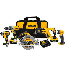 DeWalt® 20V MAX XR Li-ion 5-Tool Combo Kit DCK594P2