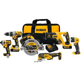 DeWalt® 20V MAX XR Li-ion 6-Tool Combo Kit DCK694P2