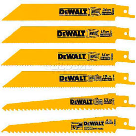 DeWalt® Bi-Metal Reciprocating Saw Blade Set DW4856 6 Piece Set DW4856 - Pkg Qty 10