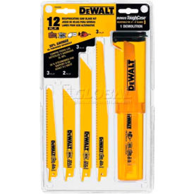DeWalt® Bi-Metal Reciprocating Saw Blade Set DW4892 12 Piece Set W/Telescoping Case DW4892