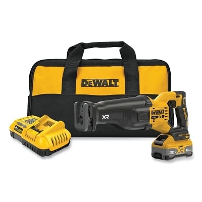 Dw 20V Xr Recip Saw 8.0AH Kit MPN:DCS384WW1