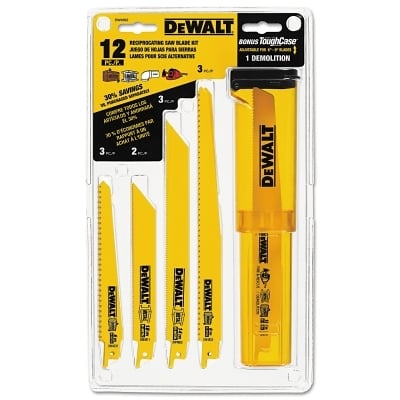 12 Piece Reciprocatingsaw Blade Set MPN:DW4892