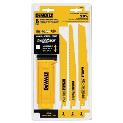 6 Piece Bi-Metal Reciprbld Set w/Telescoping Cs MPN:DW4896