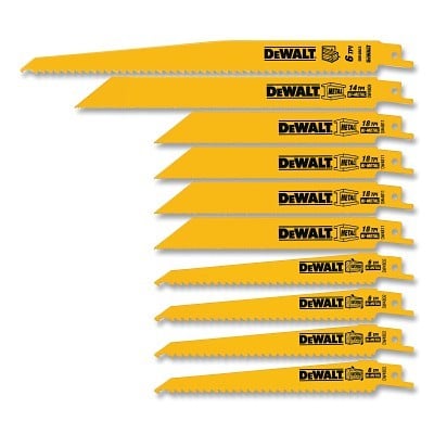 10 Pc Wood/ Metal Cutting Set In Case MPN:DW4898