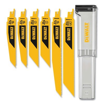 6PC Recip Blade Kt w/Case MPN:DWAR6SETCS