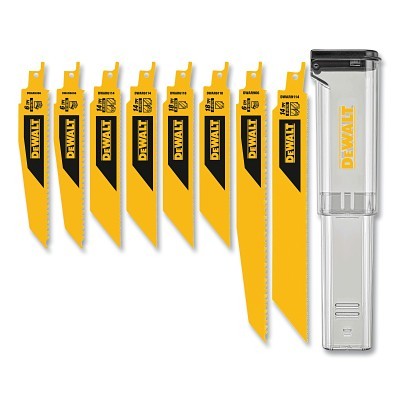 8PC Recip Blade Kt w/Case MPN:DWAR8SETCS