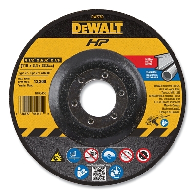 4 1/2IN X 3/32IN X 7/8INABRASIVE MPN:DW8750