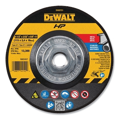 4 1/2IN X 3/32IN X 5/8IN11 Abrasive MPN:DW8751