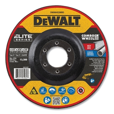 4-1/2 X 3/32 X 7/8 Xp T27 Cut & Notch MPN:DW8904COMBO