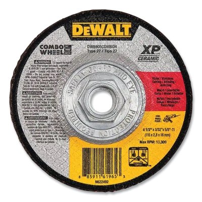 4-1/2 X 3/32 X 5/8-11 XPT27 Cut & Notch MPN:DW8905COMBOH