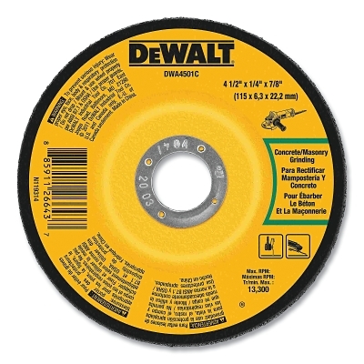 4-1/2 X 1/4 X 7/8IN Concrete/Masonry Gr MPN:DWA4501C