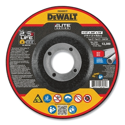 4-1/2 X .045 X 7/8 ELITET27 Cutting MPN:DWA8957F