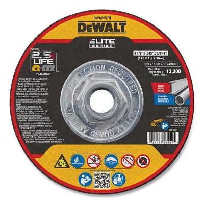4-1/2 X .045 X 5/8-11 Elite T27 Cutting MPN:DWA8957H