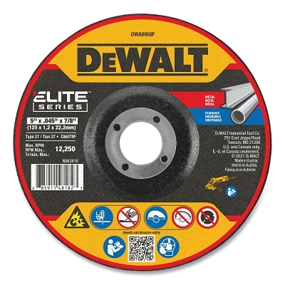 Dewalt 5 X .045 X 7/8 Elite T27 Cutting MPN:DWA8958F