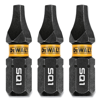 Dewalt 1IN Square #1 Flextorq 3PK MPN:DWAF1SQ1IR3