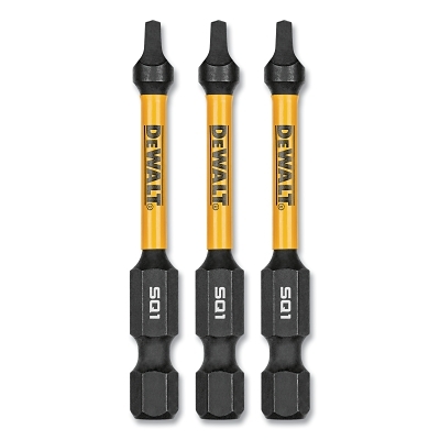 Dewalt 2.25IN Square #1FLEXTORQ 3PK MPN:DWAF2SQ1IR3