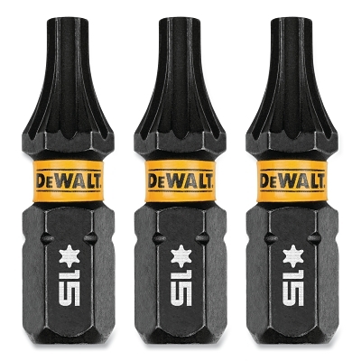 Dewalt 1IN Torx T15 Flextorq 3PK MPN:DWAF1TX15IR3
