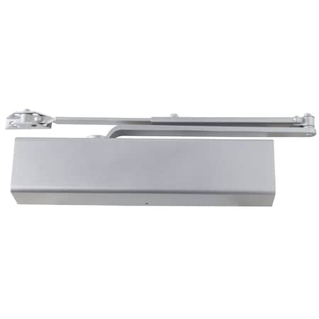 Manual, Hydraulic, DCM1000 Series Medium Duty Surface Door Closers, Surface Door Closer, Aluminum MPN:DCM1000-STD-SLIM-RW/PA AL