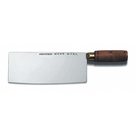 Chinese Chefs Knife, 8 in Blade, Brown MPN:08110