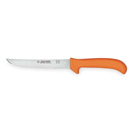 Poultry Knife, Wide, 3 3/4 In, Poly, Orange MPN:11243