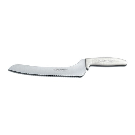 Bread Slicer, 9 In, Offset, Scalloped, White MPN:13583
