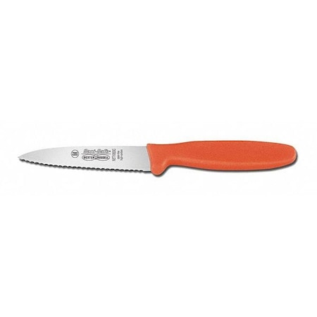 Net Knife, Serrated, 3 1/2 In, Poly, Orange MPN:15583