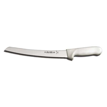 Bread Slicer, 10In, Curved, Scalloped, White MPN:18173