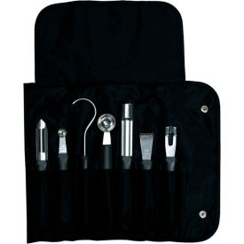 Dexter Russell 20207 - Garnishing Tools W/Bag 7 Pc. Black Handle 20207