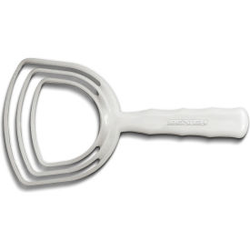 Dexter Russell 09303 - Square Bone Dust Scraper High Carbon Steel White Handle 4