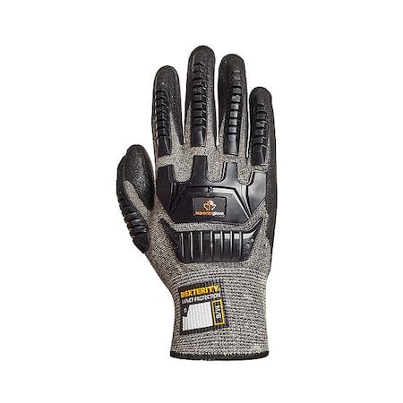 Work Gloves, Cut Level A5, Micropore Nitrile, Texture, L 1 PR MPN:S15GPNVB-9