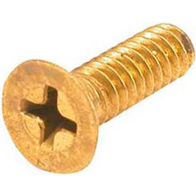 Allpoints 1021106 Screw Flat Head 10-24 Brass 1021106