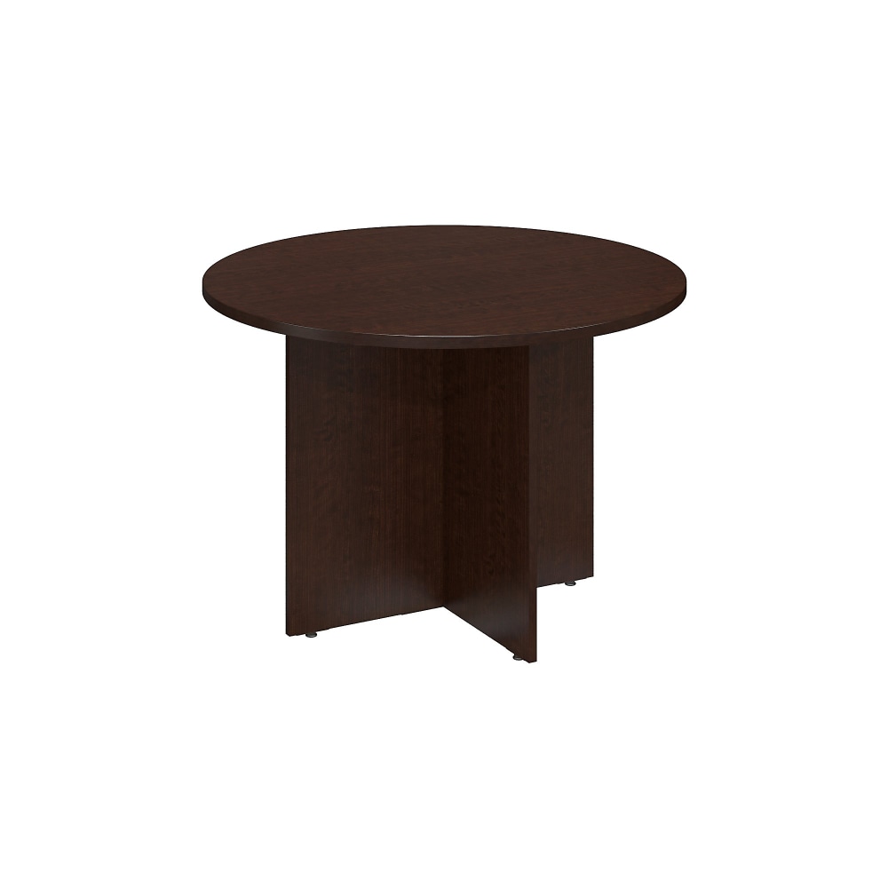 Bush Business Furniture 42-inch Round Conference Table with Wood Base, Mocha Cherry, Standard Delivery MPN:99TB42RMR