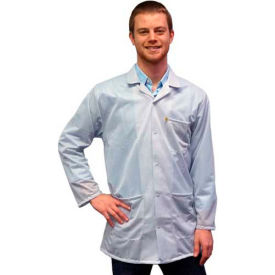 Transforming Technologies ESD 3/4 Length Jacket Snap Cuff White X-Small JKC 9021SPWH