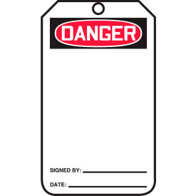Accuform MDT185CTP Danger Tag PF-Cardstock 25/Pack MDT185CTP