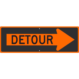 NMC TM195K Traffic Sign Detour Inside Arrow Right Sign 12