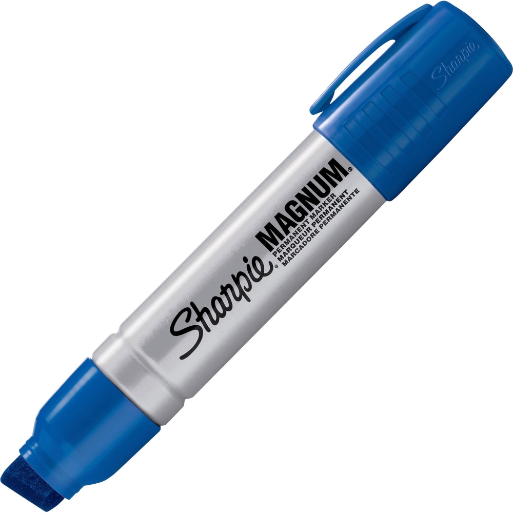 Sharpie Magnum Permanent Marker - Jumbo Marker Point - 15.875 mm Marker Point Size - Chisel Marker Point Style - 44003BX MPN:44003BX