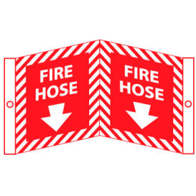 NMC™ Fire Visi Vinyl Sign Fire Hose 8-3/4