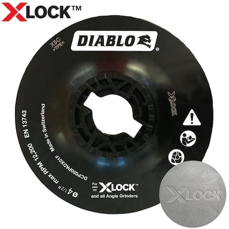 X-LOCK Back-Up Pad, 4-1/2