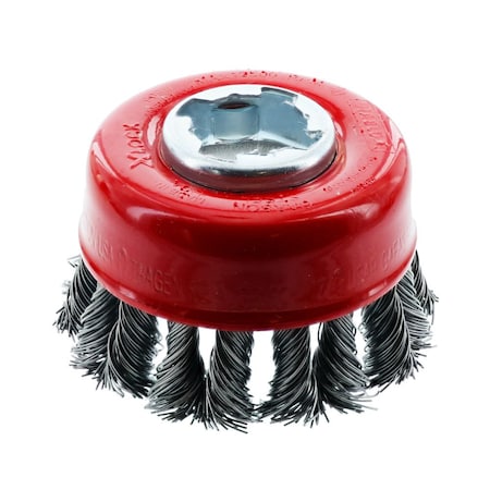 X-LOCK Carbon Steel Knot Cup Brush, 2-3/ MPN:DPB275XKCC01F