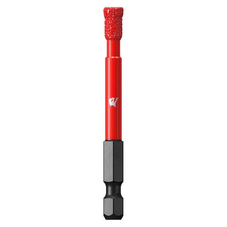 Diamond Grit Hole Saw, 1/4 in dia MPN:DHS0250DG