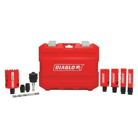 Holesaw Set, General Purpose, 9 pcs. MPN:DHS09SGP