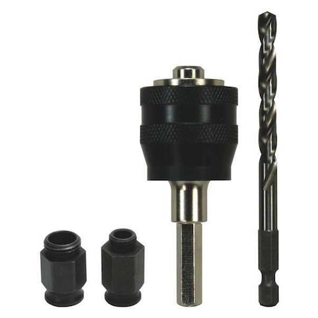 Arbor SDS Plus Pilot, HSS, 2 Adapter Nut MPN:DHSARSDS