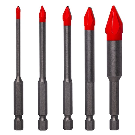 Carbide Tipped Drill Bit Set, PK5 MPN:DMANSP1070S