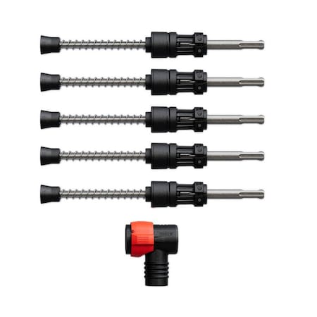 Dust Ext Hammer Drill Bit, 1/4 in dia, PK6 MPN:DMAPLA4400-S6
