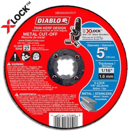 Metal Cut-Off Disc for X-Lock, Type 27