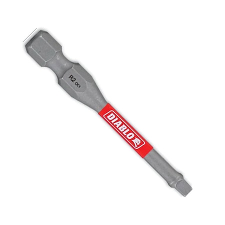 Square Drive Bits, Sq2, 3-1/2 in L, PK2 MPN:DSQ22P2