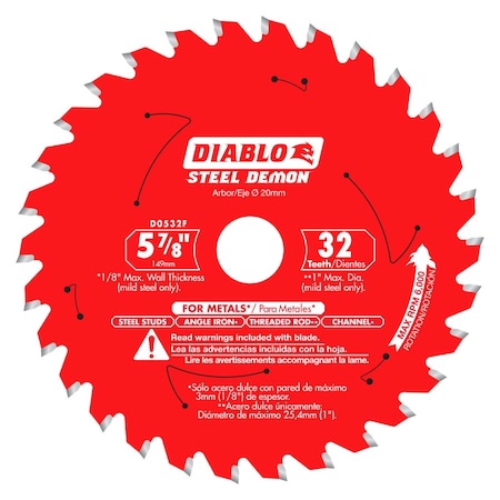 CircularSawBlade, Carbide, Dia:5 7/8