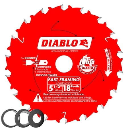 CircularSawBlade, Carbide, Dia:5.5
