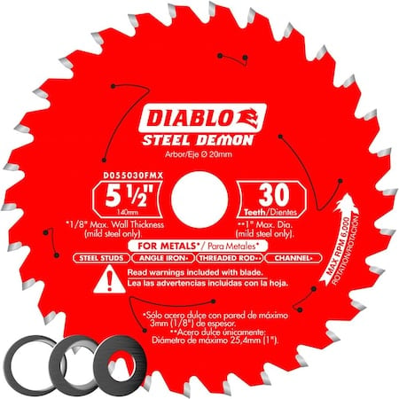 Circular Saw Blade, Carbide, Dia 5.5 in MPN:D055030FMX